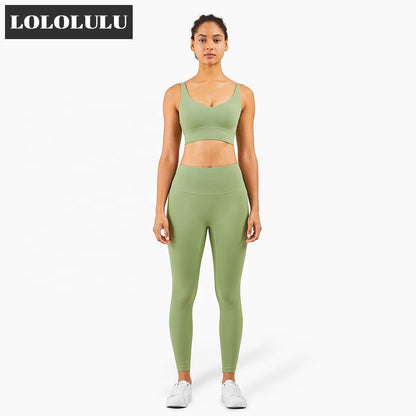 Nieuwe Luxe Yoga Sets voor Dames, Hoog Rekbare Sportkleding